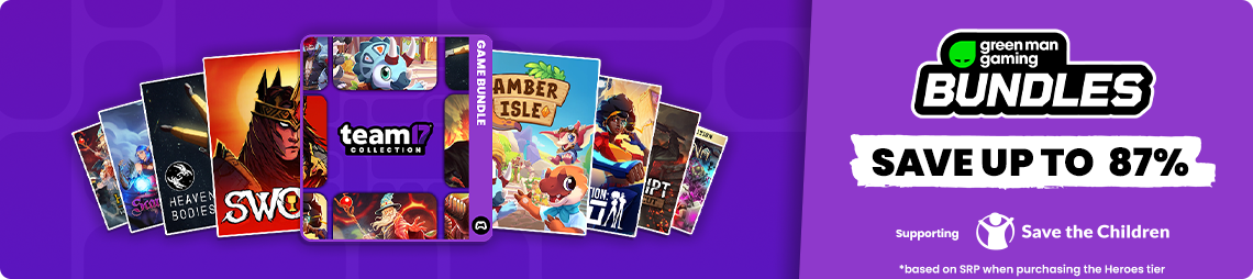 A curated collection of eight Team17 adventures - save up to 87% *BASED ON SRP WHEN PURCHASING THE Heroes Tier. BUY NOW!