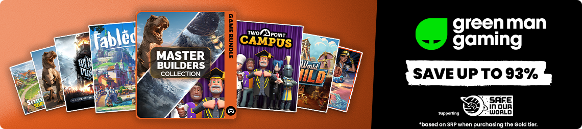 Build your collection with 7 strategy and city-building favourites at up to 93% off*. *BASED ON SRP WHEN PURCHASING Gold Tier. BUY NOW!